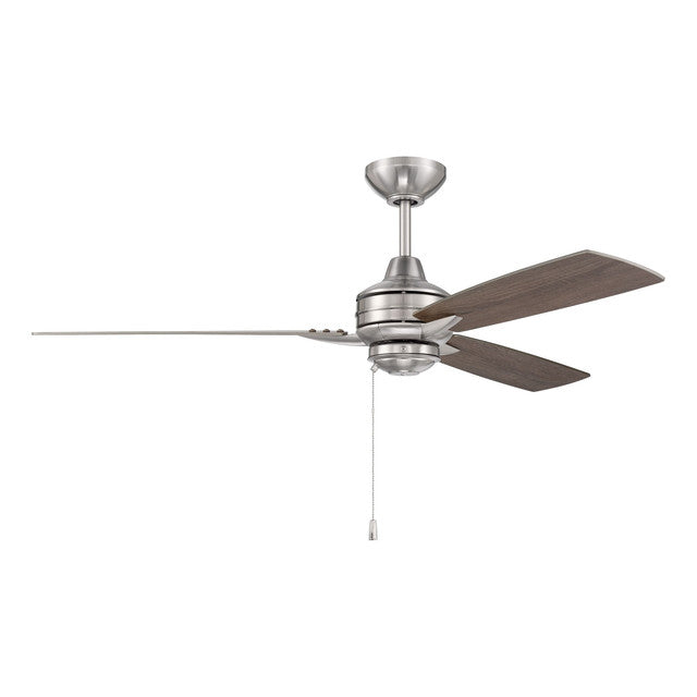 MOT52BNK3 - Moto 52" 3 Blade Ceiling Fan - Pull Chain - Brushed Polished Nickel