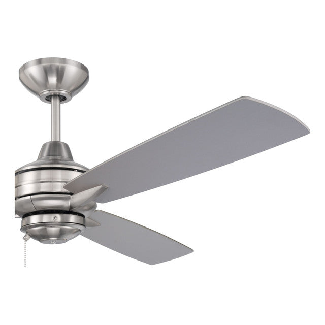 MOT52BNK3 - Moto 52" 3 Blade Ceiling Fan - Pull Chain - Brushed Polished Nickel