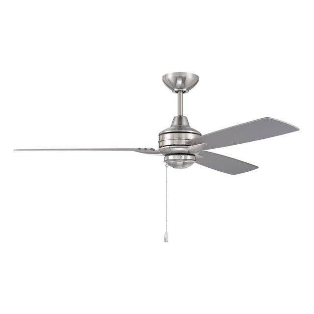 MOT52BNK3 - Moto 52" 3 Blade Ceiling Fan - Pull Chain - Brushed Polished Nickel