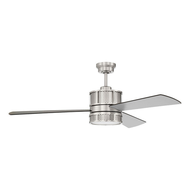 MRN52BNK3 - Morrison 52" 3 Blade Ceiling Fan with Light Kit - Remote/WiFi - Brushed Polished Nickel