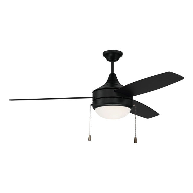 PHA52FB3 - Phaze 52" 3 Blade Ceiling Fan with Light Kit - Flat Black