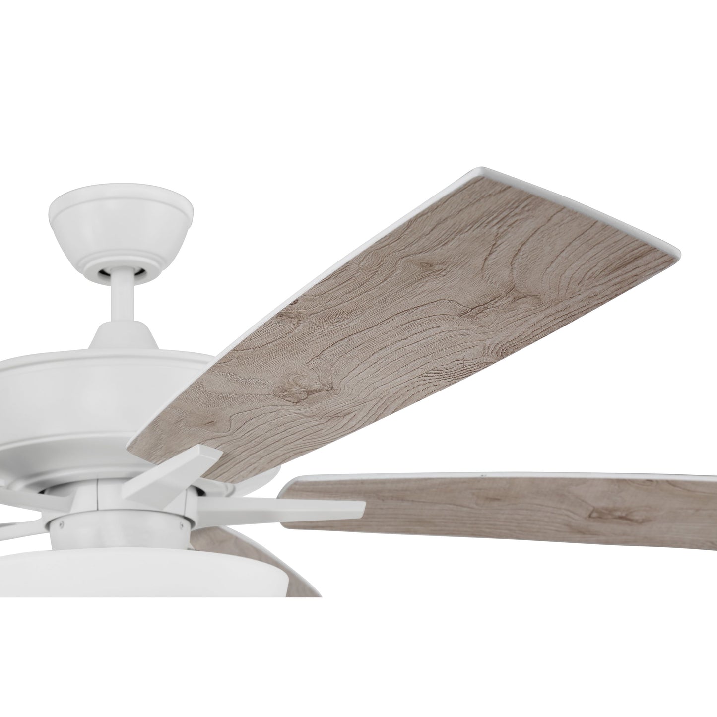 S111W5-60WWOK - Super Pro 111 60" 5 Blade Ceiling Fan with Light Kit - Pull Chain - White