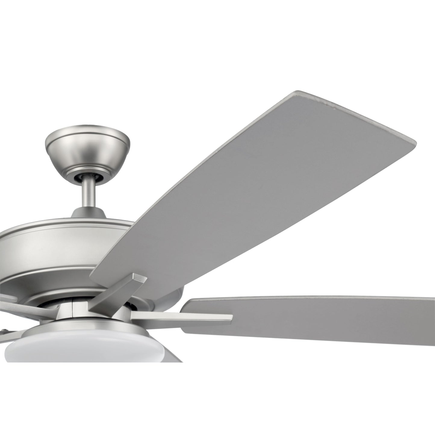 S112BN5-60BNGW - Super Pro 112 60" 5 Blade Ceiling Fan with Light Kit - Hard-wire - Brushed Satin Ni