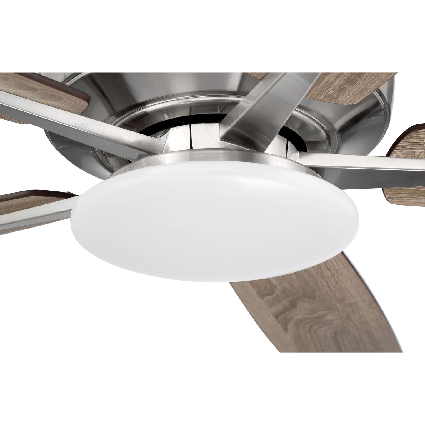 S112BNK5-60DWGWN - Super Pro 112 60" 5 Blade Ceiling Fan with Light Kit - Hard-wire - Brushed Polish