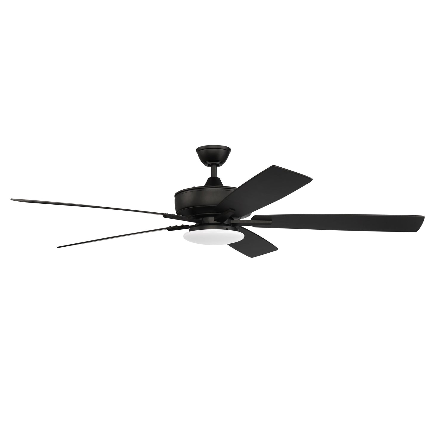 S112FB5-60FBGW - Super Pro 112 60" 5 Blade Ceiling Fan with Light Kit - Hard-wire - Flat Black