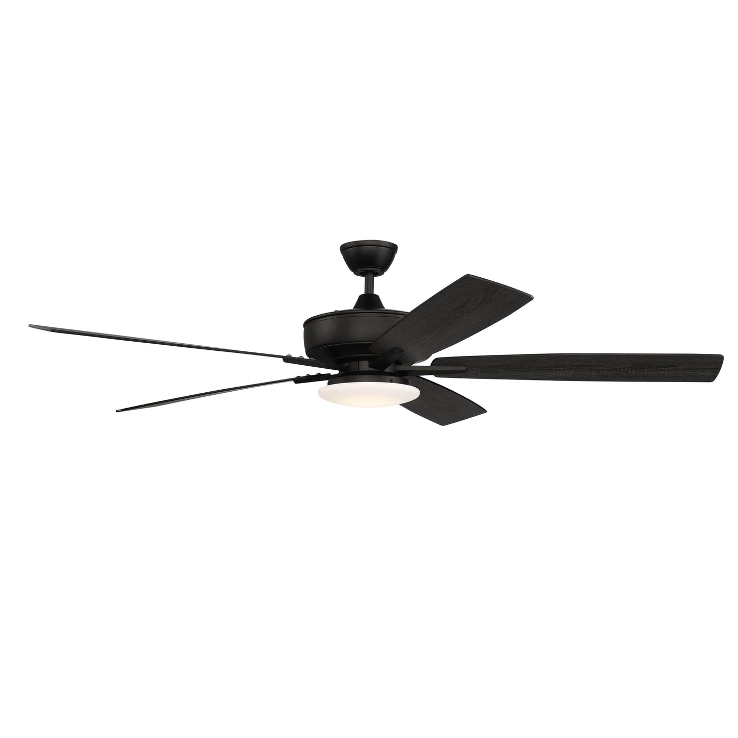 S112FB5-60FBGW - Super Pro 112 60" 5 Blade Ceiling Fan with Light Kit - Hard-wire - Flat Black