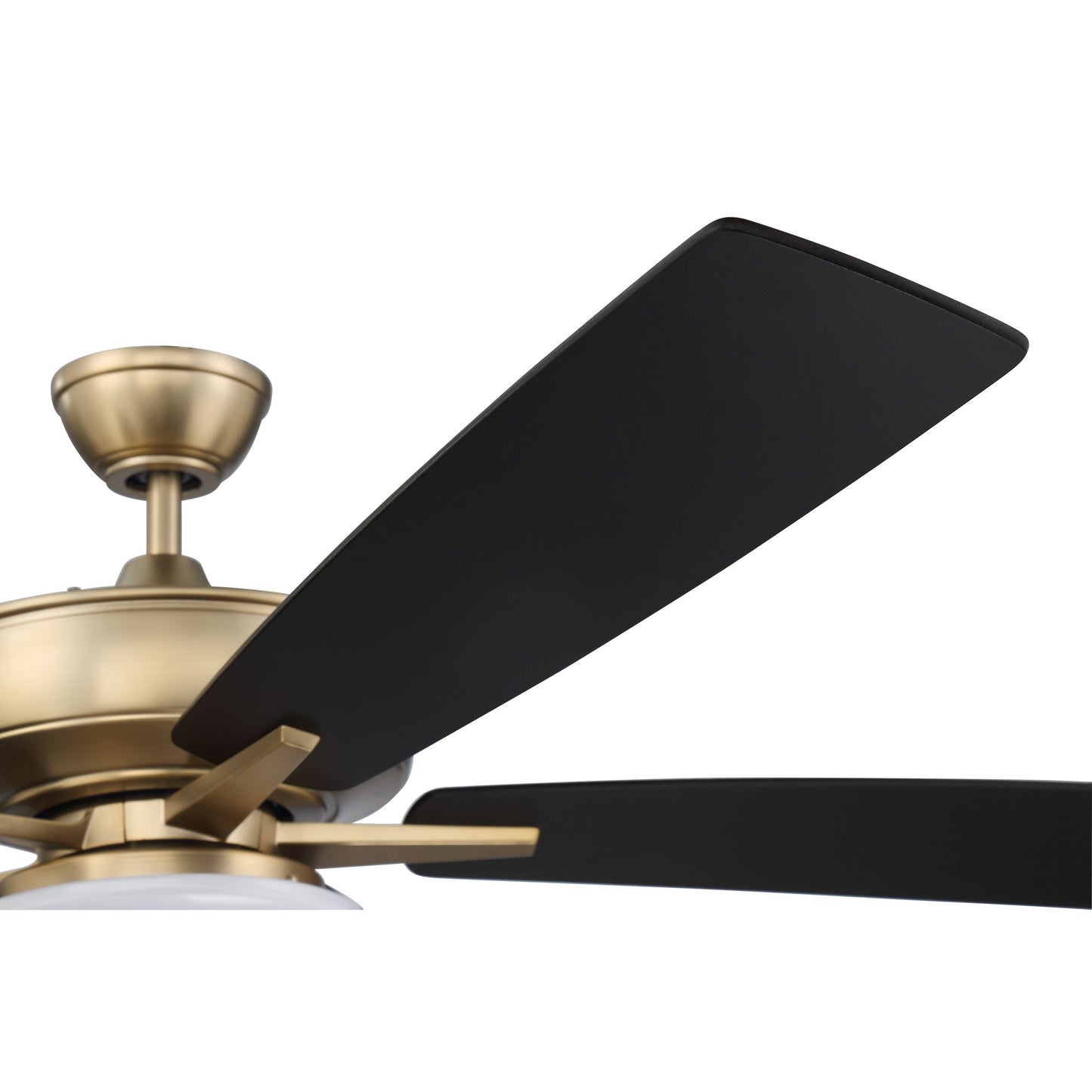 S112SB5-60BWNFB - Super Pro 112 60" 5 Blade Ceiling Fan with Light Kit - Hard-wire - Satin Brass