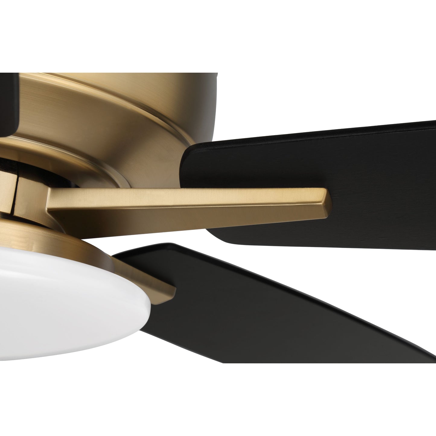 S112SB5-60BWNFB - Super Pro 112 60" 5 Blade Ceiling Fan with Light Kit - Hard-wire - Satin Brass