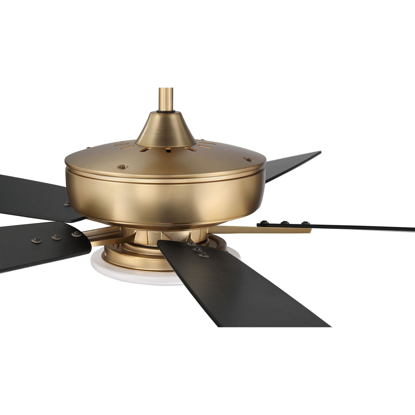 S112SB5-60BWNFB - Super Pro 112 60" 5 Blade Ceiling Fan with Light Kit - Hard-wire - Satin Brass