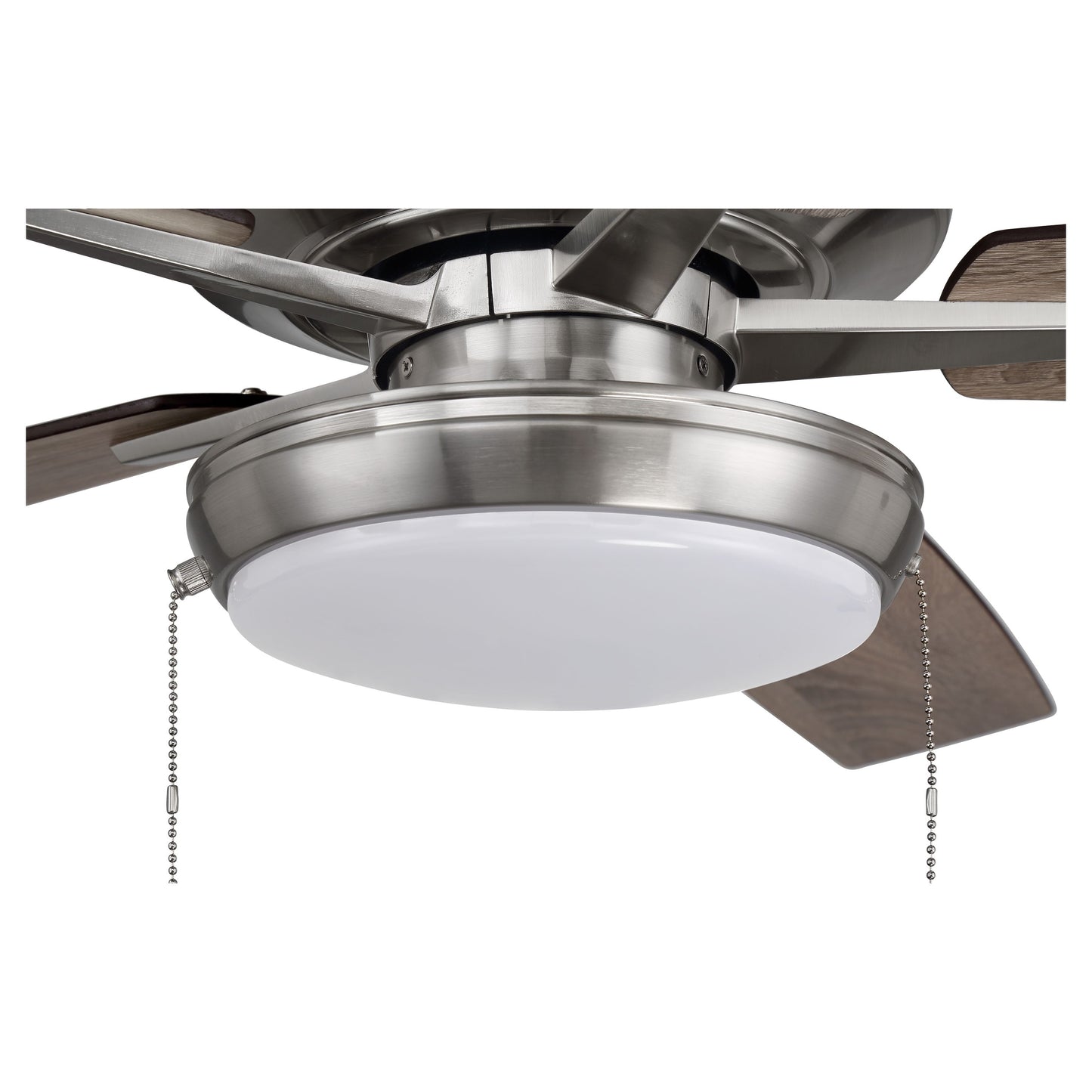 S119BNK5-60DWGWN - Super Pro 119 60" 5 Blade Ceiling Fan with Light Kit - Pull Chain - Brushed Polis