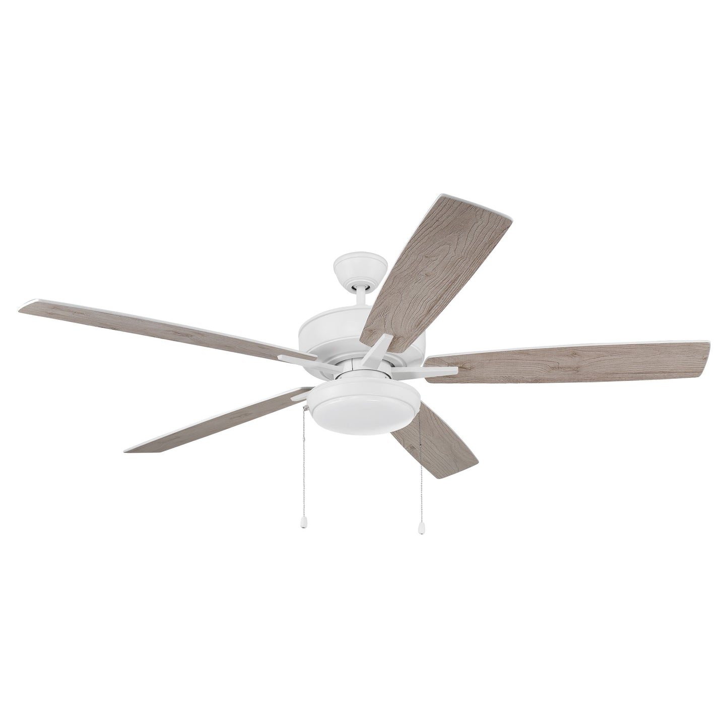 S119W5-60WWOK - Super Pro 119 60" 5 Blade Ceiling Fan with Light Kit - Pull Chain - White