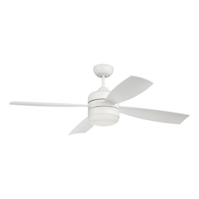 SBN52W4 - Sebastion 52" 4 Blade Indoor / Outdoor Ceiling Fan with Light Kit - Wi-Fi Remote Control -