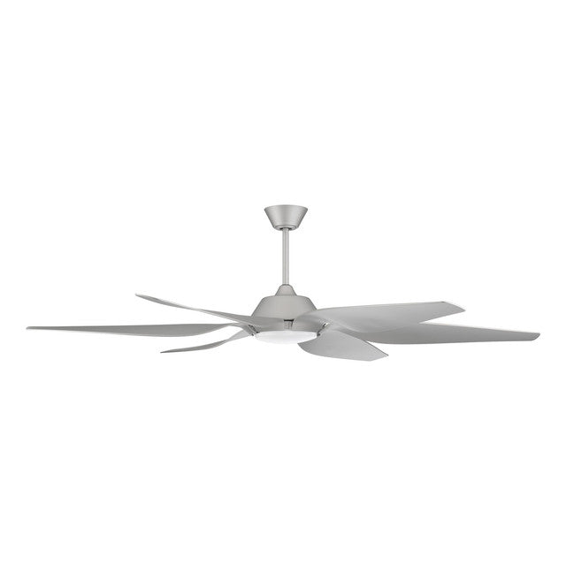 ZOM66TI6 - Zoom 66" 6 Blade Indoor / Outdoor Ceiling Fan with Light Kit - Remote Control - Titanium