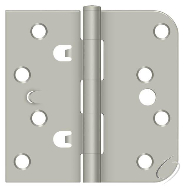 DE44058TT15 4" x 4" x 5/8" x SQ Hinge; Satin Nickel Finish