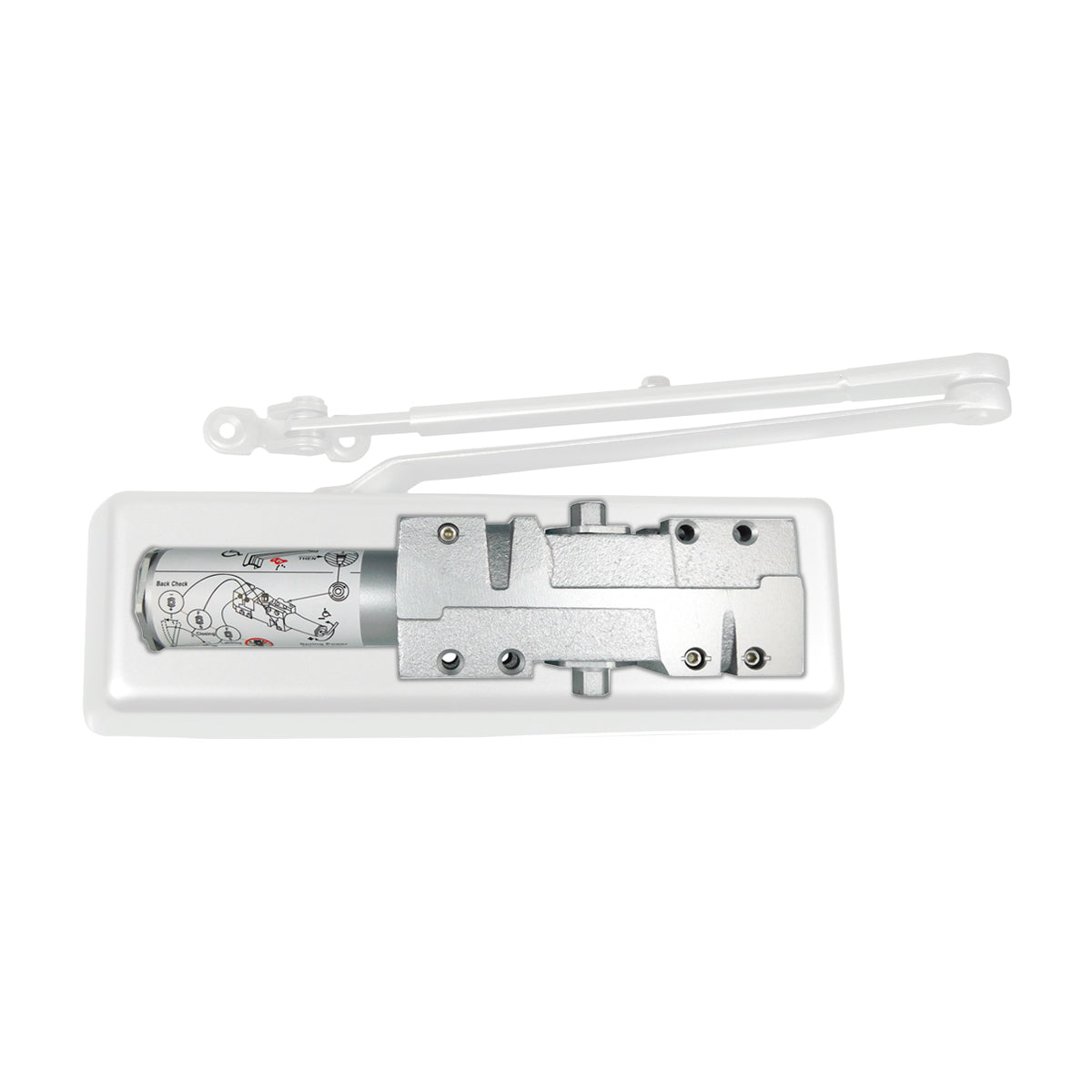 DCH4000 Series Heavy Duty Surface Door Closer -  Adjustable 1-6