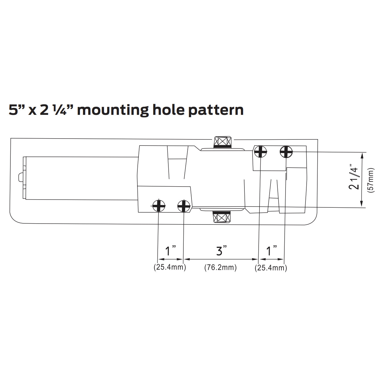 DCH4000 Series Heavy Duty Surface Door Closer -  Adjustable 1-6