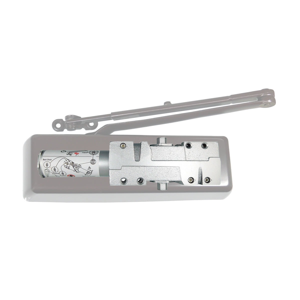 DCH4000 Series Heavy Duty Surface Door Closer -  Adjustable 1-6