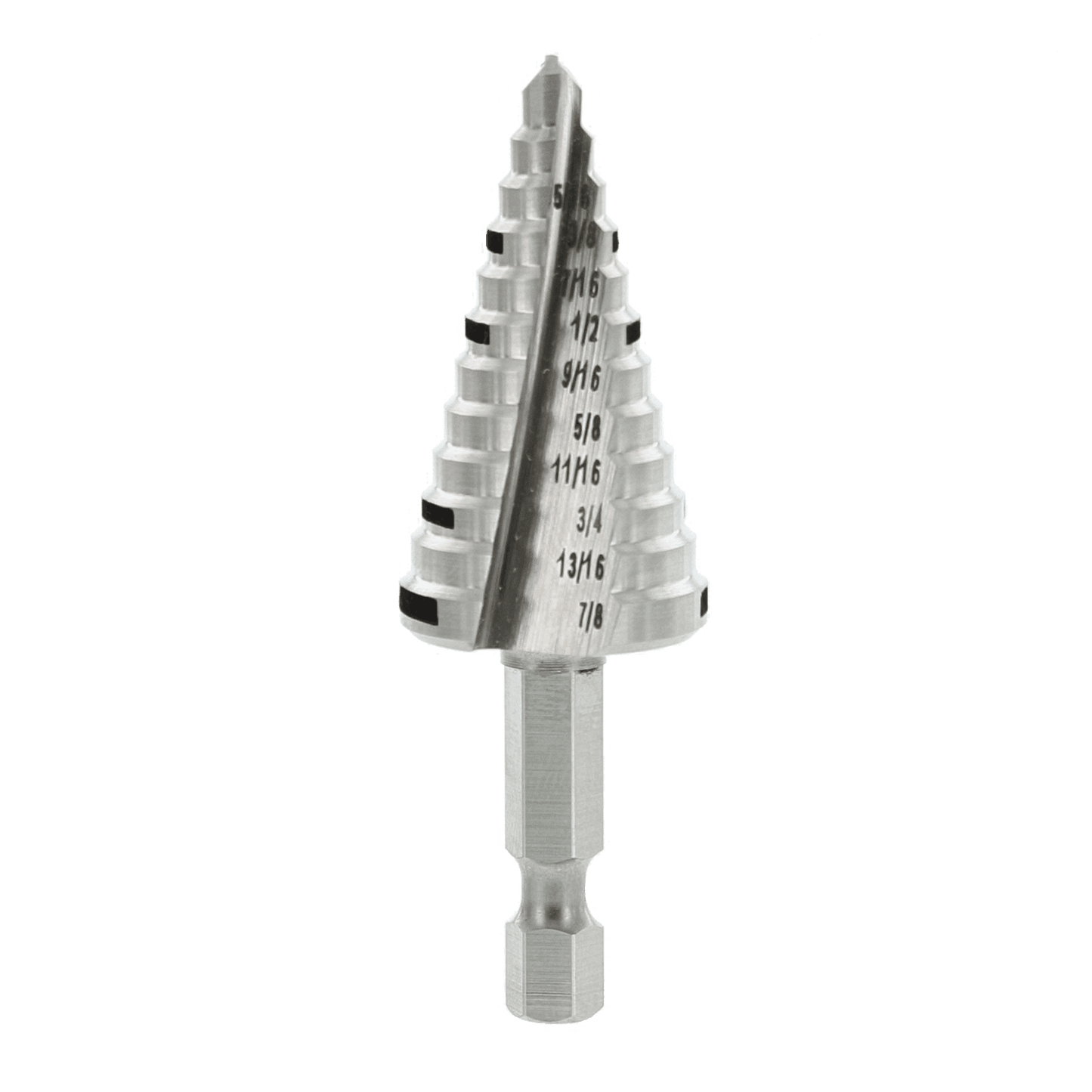 DSD0875S12 - 3/8" - 7/8" Impact Step Drill Bit (12 Steps)