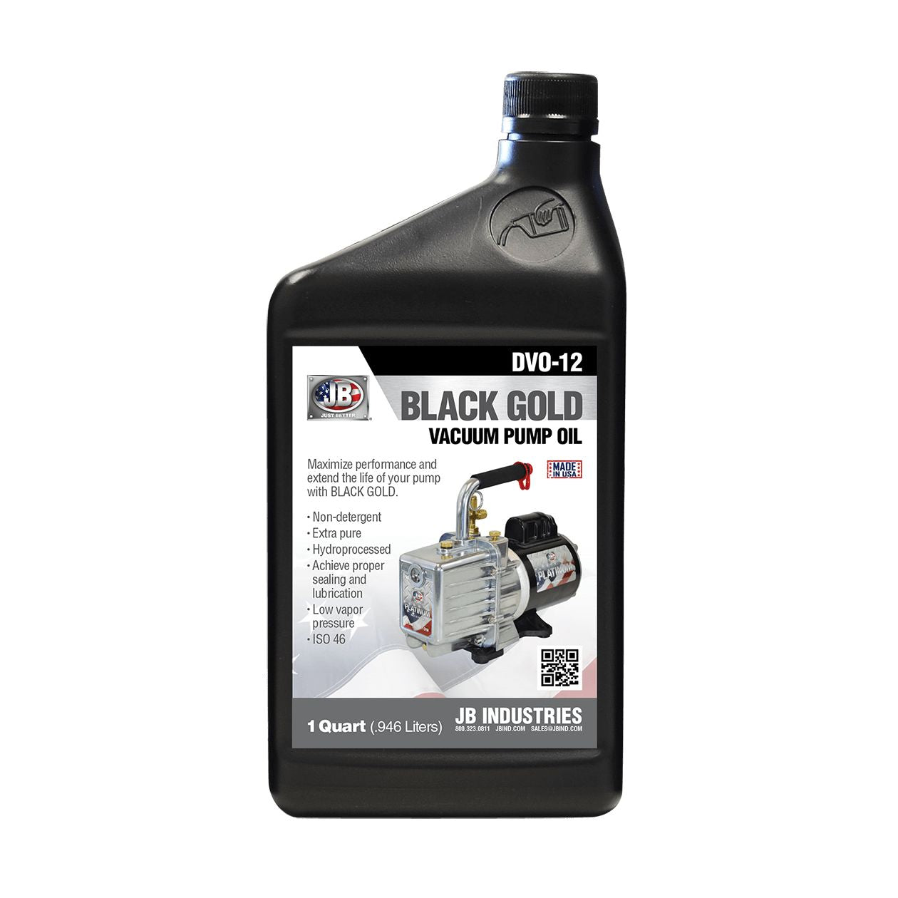 DVO-12 - Black Gold Vacuum Pump Oil - 1 Quart