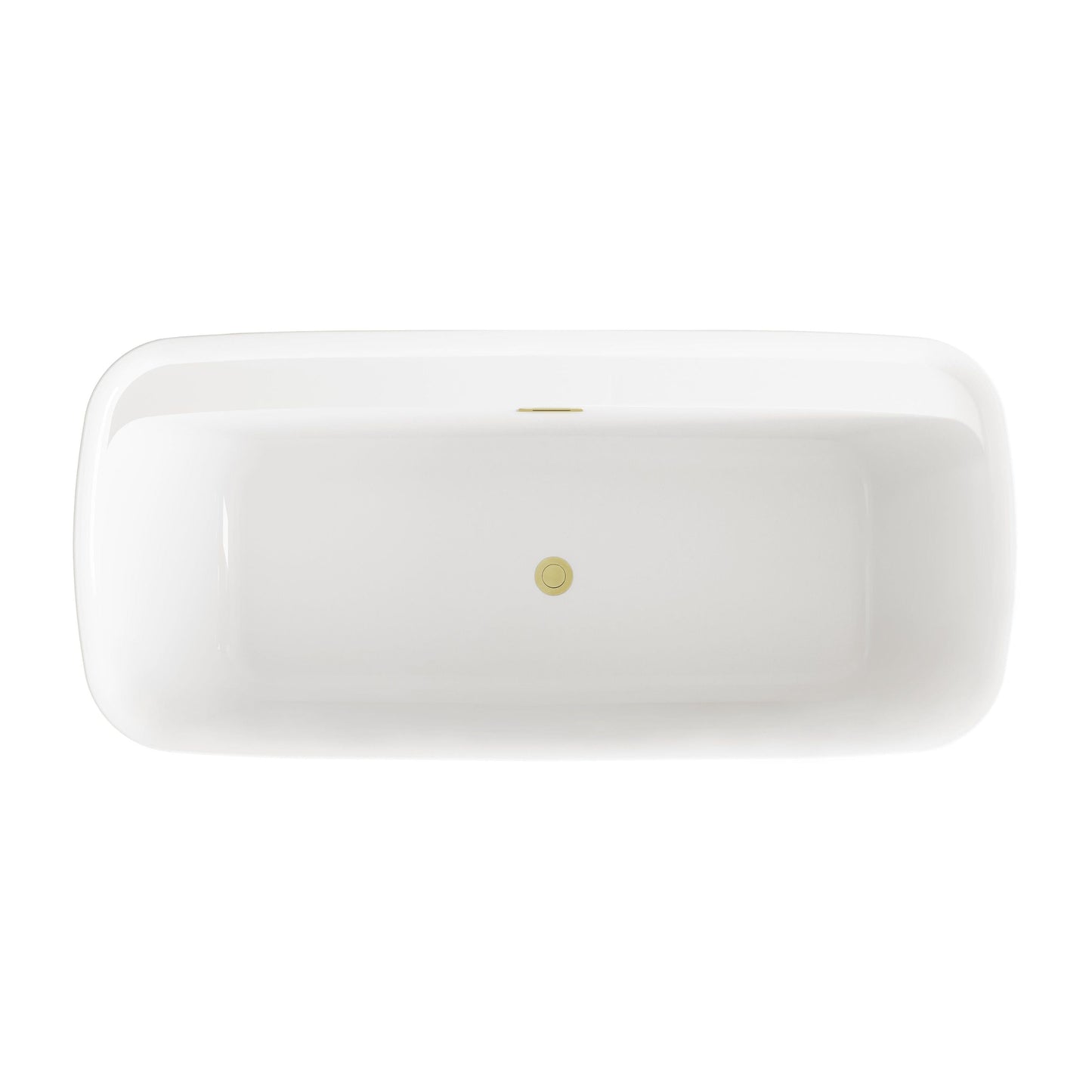 Calum 67" Soaking Bathtub in Glossy White