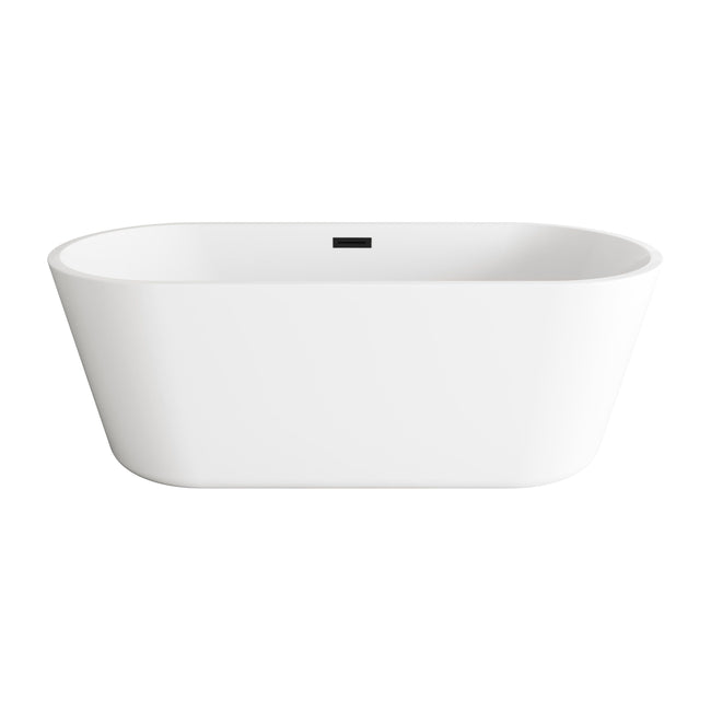 Odette 65" Soaking Bathtub in Glossy White