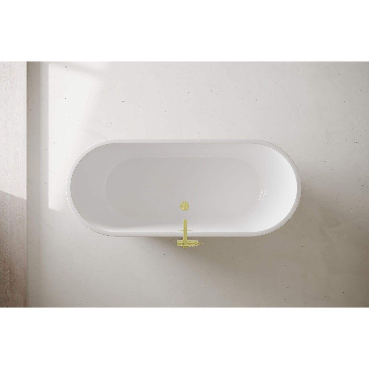 Odette 71" Soaking Bathtub in Glossy White