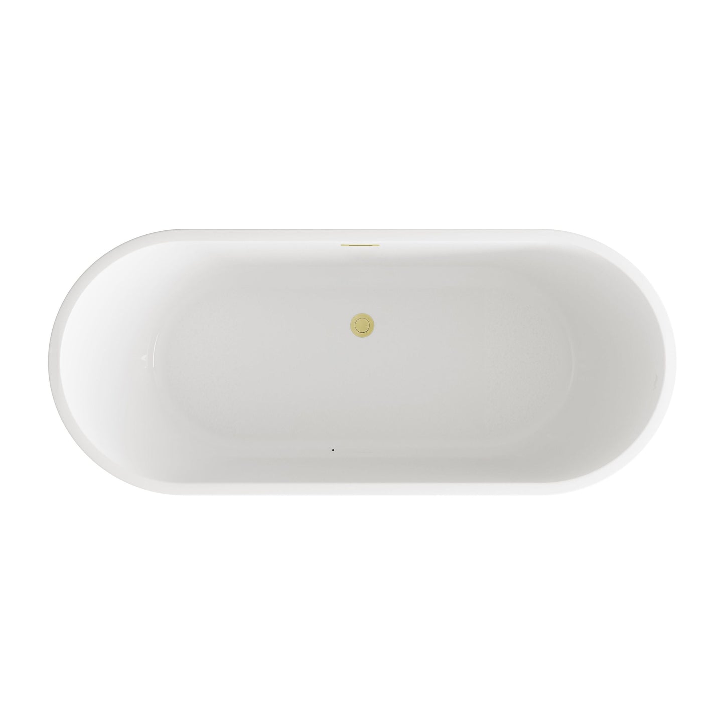 Odette 71" Soaking Bathtub in Glossy White