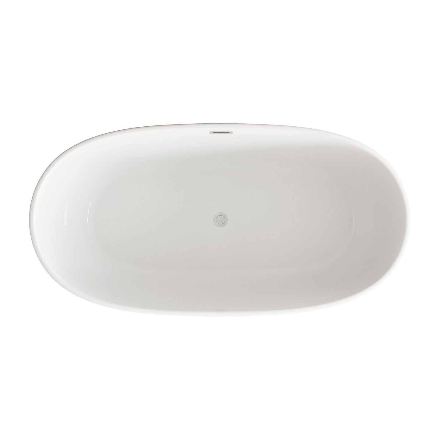 Allegra 67" Soaking Bathtub in Glossy White