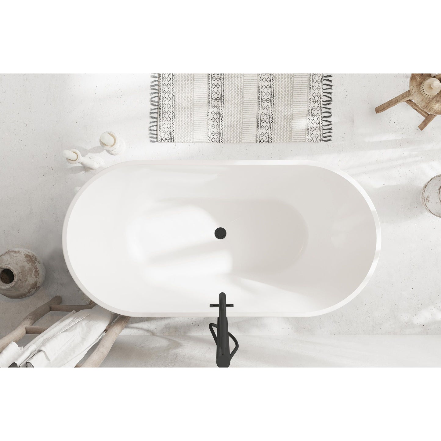 Springfield 59" Bathtub in Glossy White