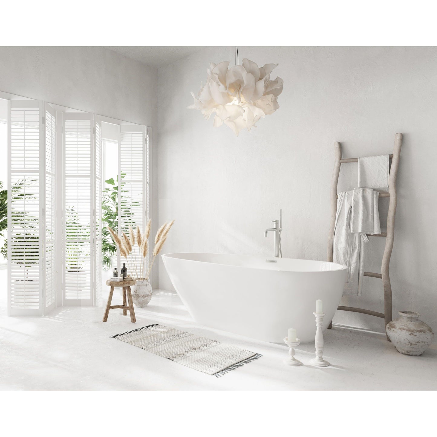 Clinton 67" Bathtub in Glossy White