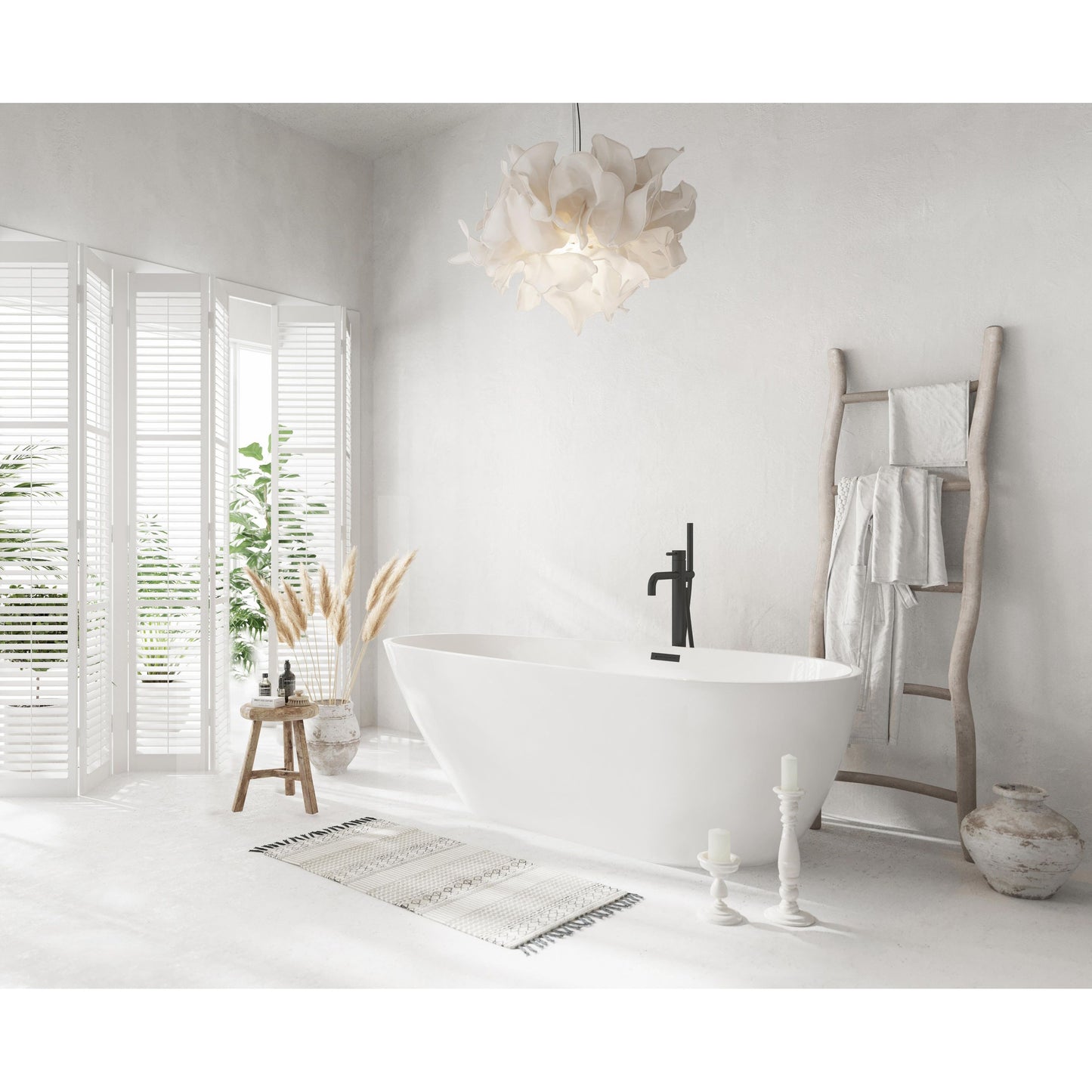 Clinton 67" Bathtub in Glossy White