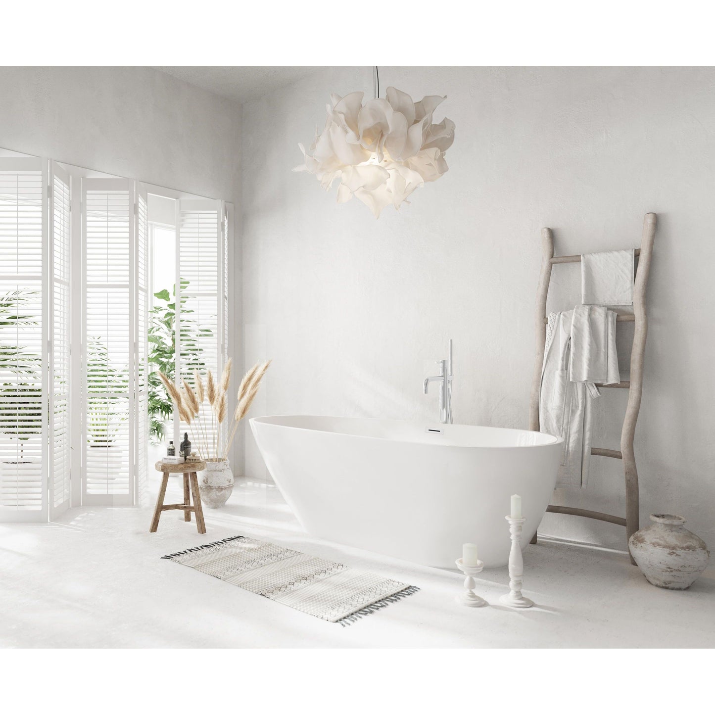 Clinton 67" Bathtub in Glossy White