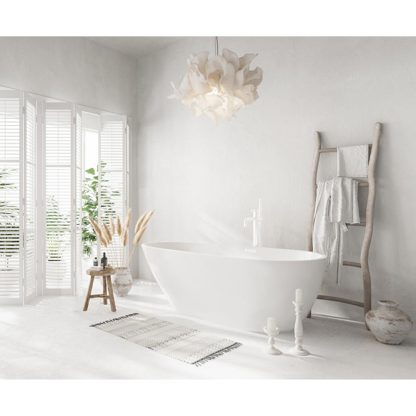 Clinton 67" Bathtub in Glossy White