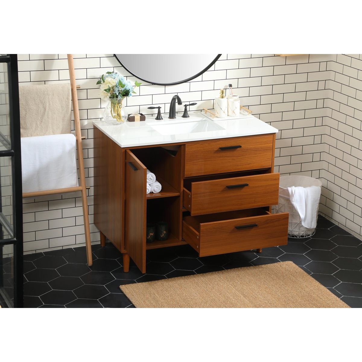 VF47042MTK 42" Bathroom Vanity in Teak