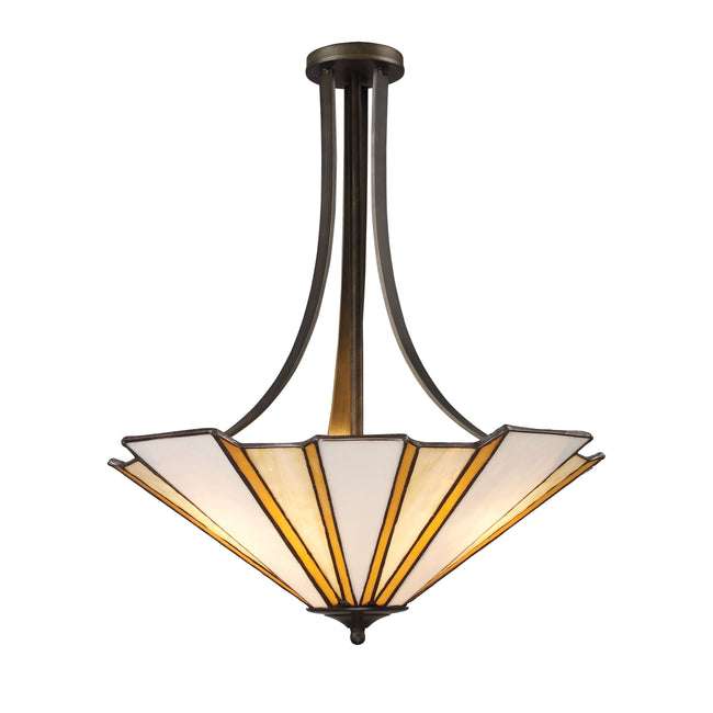 08003-AB - FULTON 3-LIGHT PENDANT in ANTIQUE BRONZE