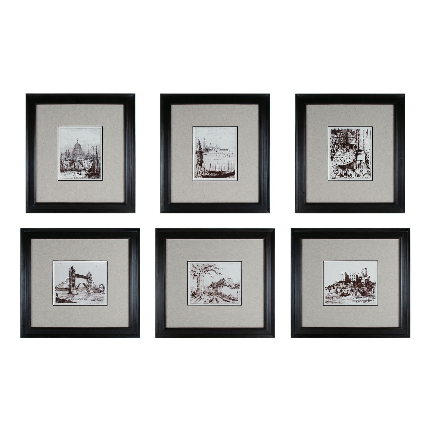 10016-S6 - 18th Century Ink Reproductions (6-piece Set)