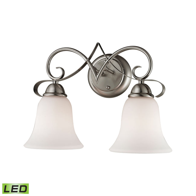 1002BB/20-LED - Brighton 15'' Wide 2-Light Vanity Light - Brushed Nickel