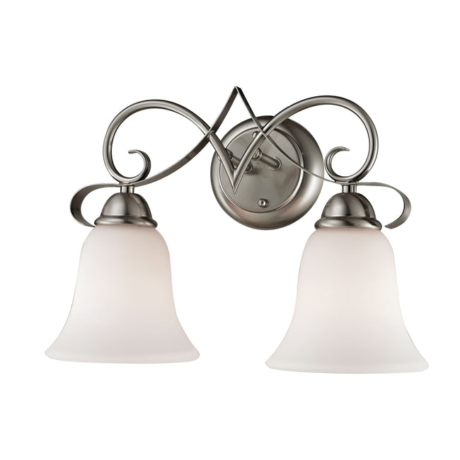 1002BB/20 - Brighton 15'' Wide 2-Light Vanity Light - Brushed Nickel