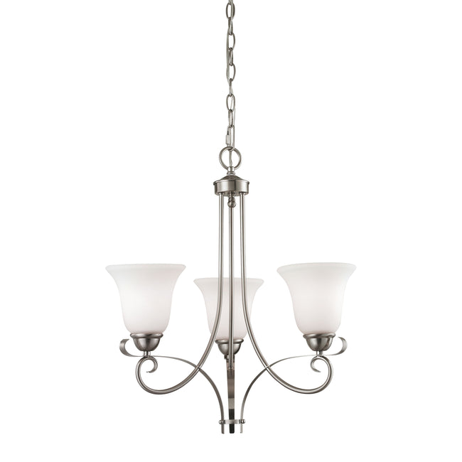 1003CH/20 - Brighton 20'' Wide 3-Light Chandelier - Brushed Nickel