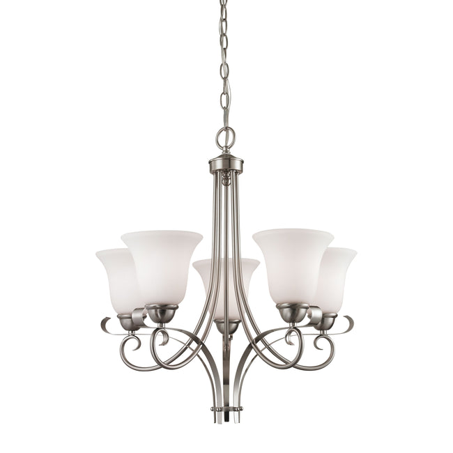 1005CH/20 - Brighton 22'' Wide 5-Light Chandelier - Brushed Nickel