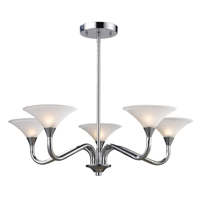 10102/5 - Jenson 5-Light Chandelier in Polished Chrome