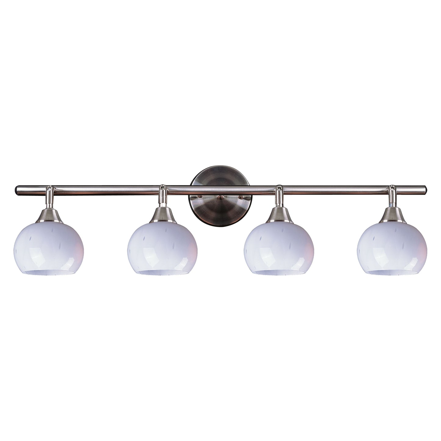 102-4WH - Mela 30'' Wide 4-Light Sconce - Simply White Glass