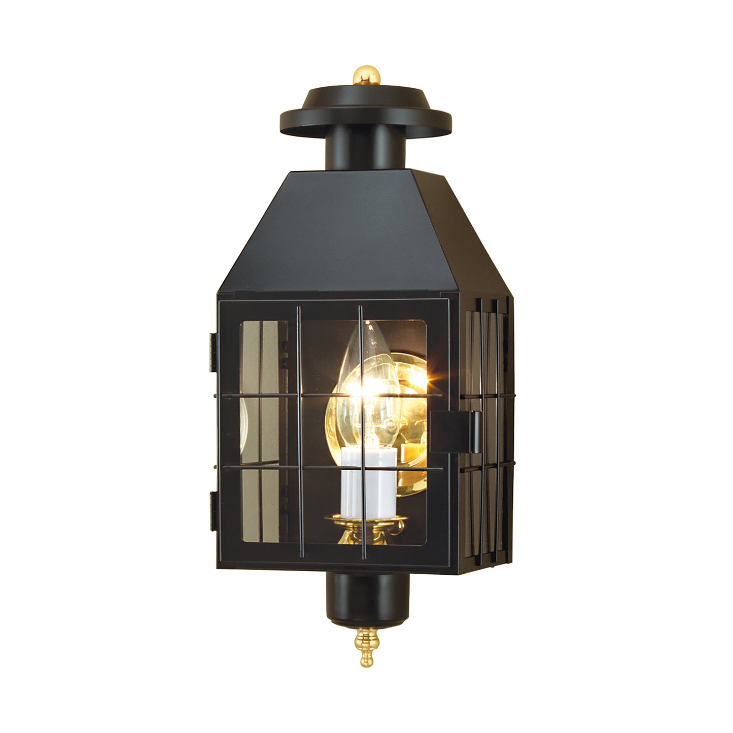 1059-BL-CL - American Heritage Outdoor Wall Light - Black