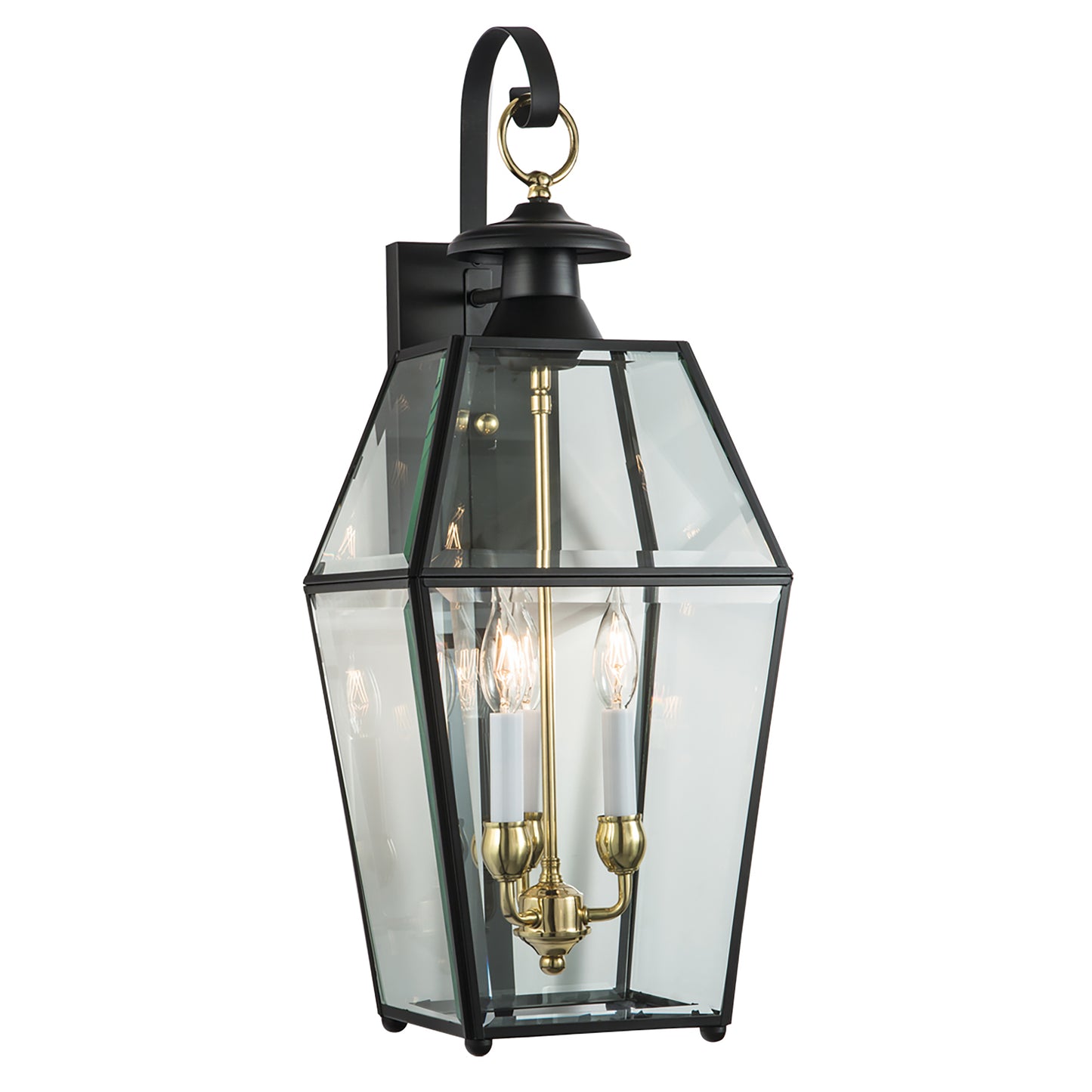 1067-BL-BE - Olde Colony Outdoor Wall Light - Black