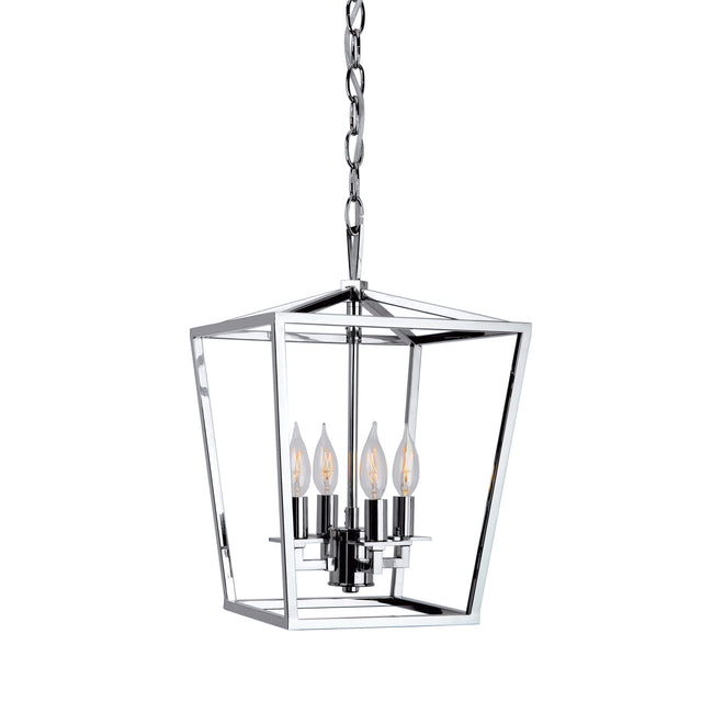 1080-PN-NG - Cage Pendant Light - Polished Nickel