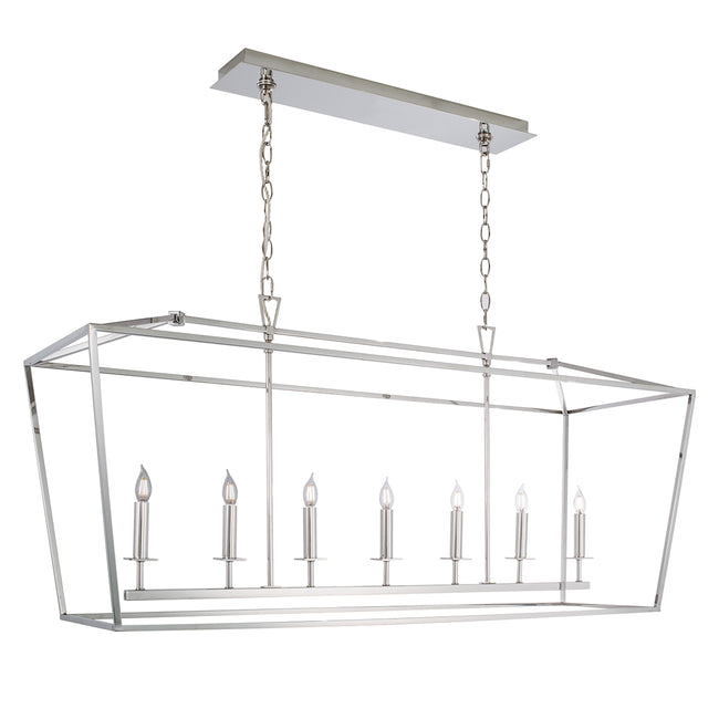 1083-PN-NG - Cage Pendant Light - Polished Nickel