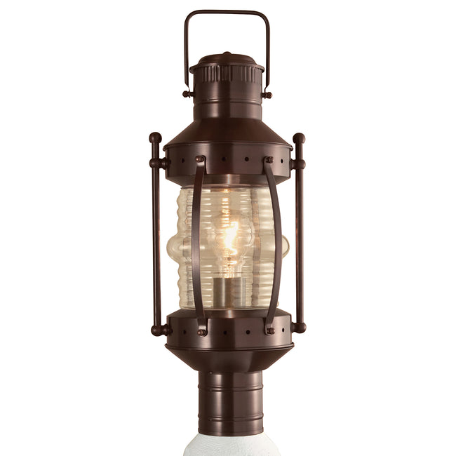 1107-BR-CL - Seafarer Outdoor Post Lantern Light - Bronze