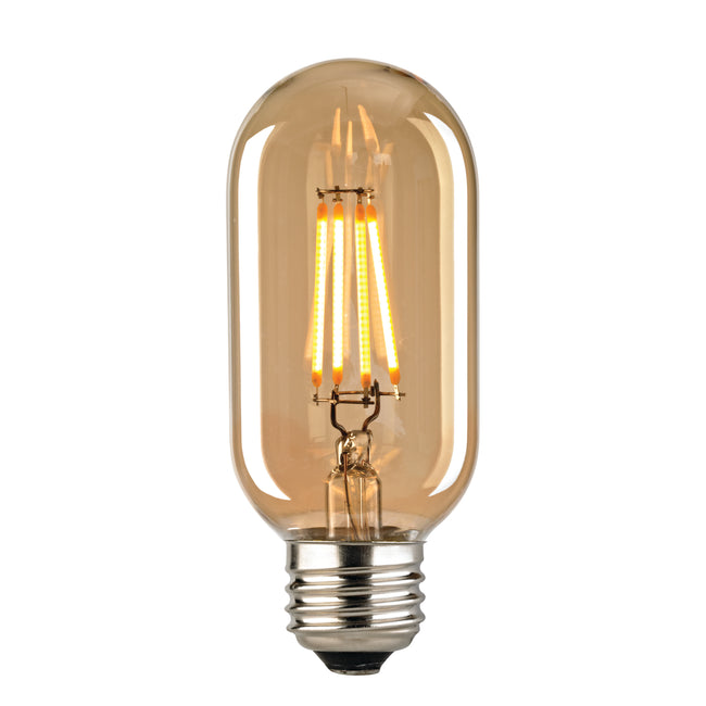 1111 - LED Medium Bulb - Shape T14, Base E26, 2700K - Light Gold Tint