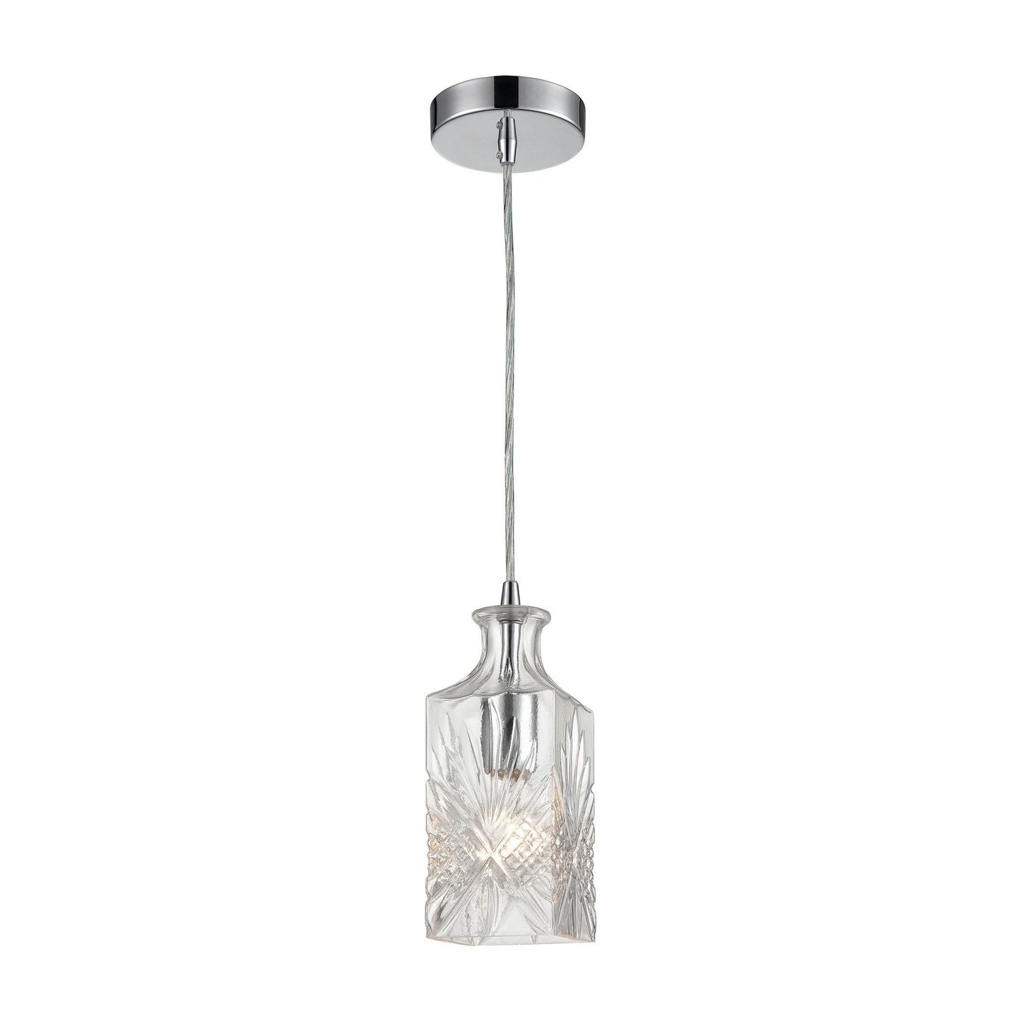 1122-054 - Twickenham 4'' Wide 1-Light Mini Pendant - Clear