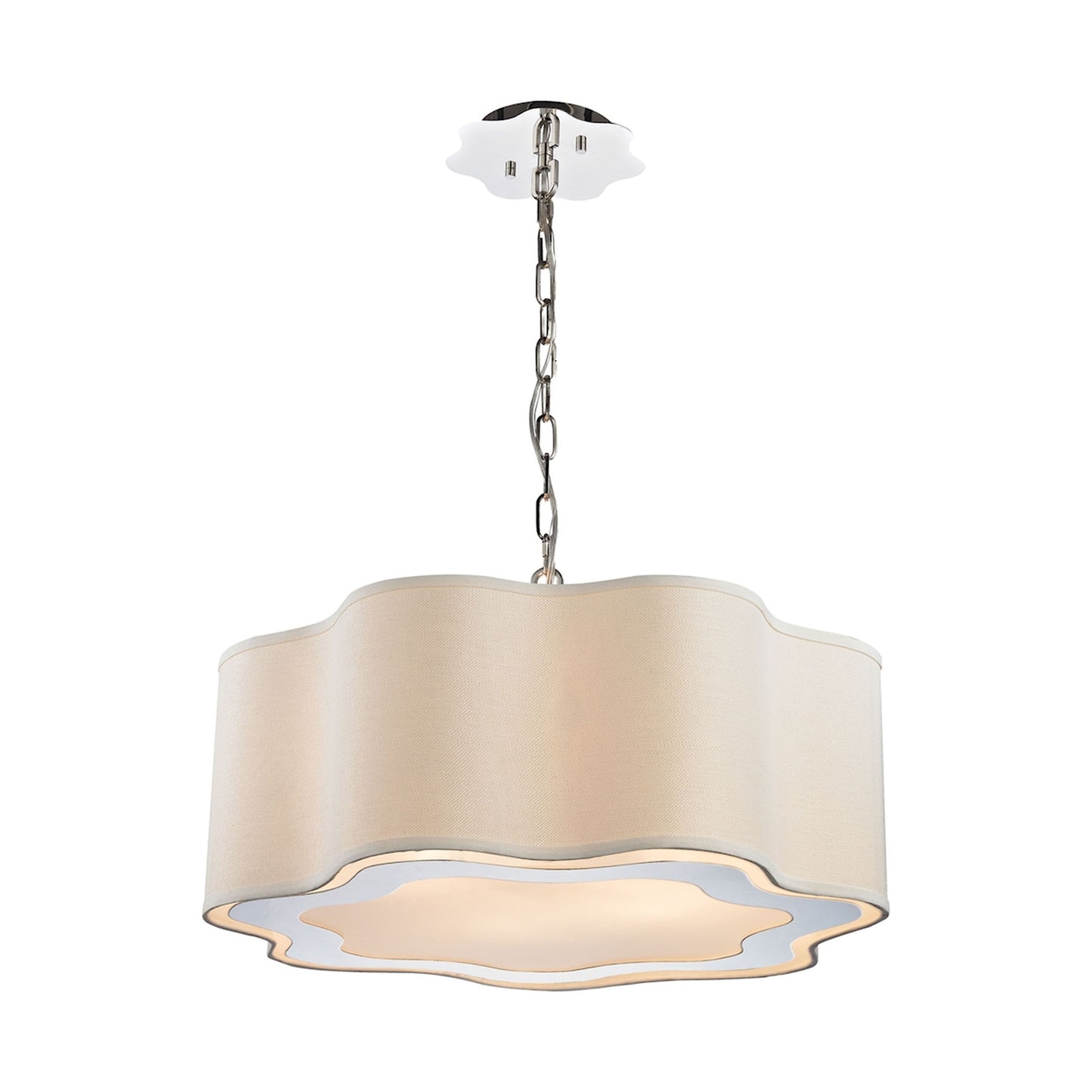 1140-019 - Villoy 24'' Wide 4-Light Pendant - Polished Nickel